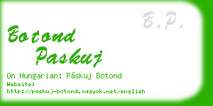 botond paskuj business card